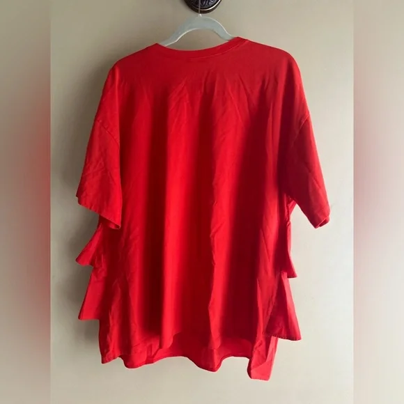 Zara Vibrant Red Ruffle Tunic - Picture 10 of 10
